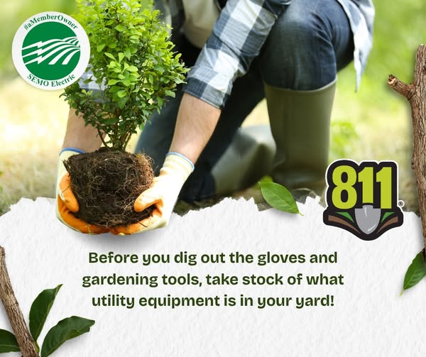 Before you dig out the gloves and gardening tools, take stock of what utility equipment is in your yard!