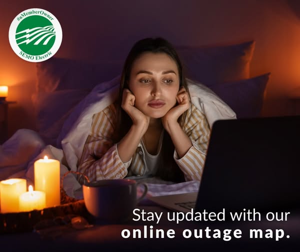 Stay updated with our online outage map.