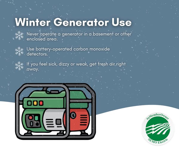 Winter Generator Use
