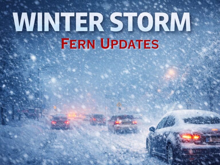 Winter storm Fern updates