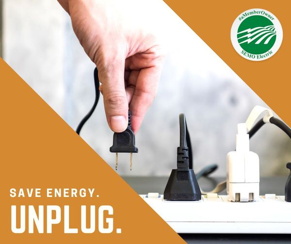 Save energy unplug.
